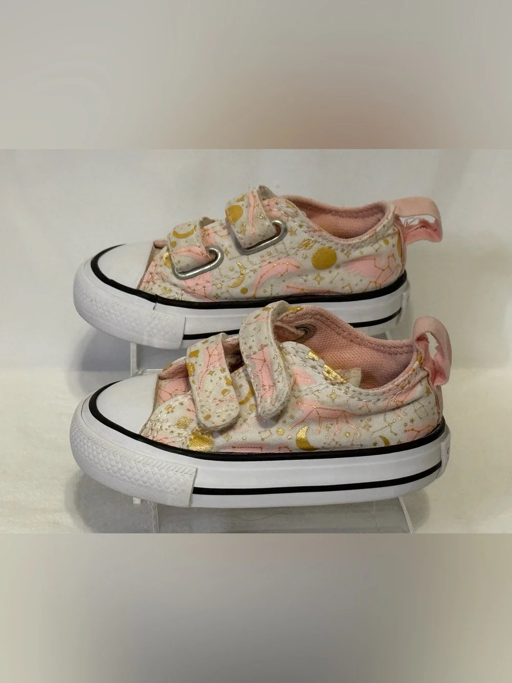 Converse Baby Girl’s 3 Chuck Taylor All-Star Constellations Celestial Sneakers